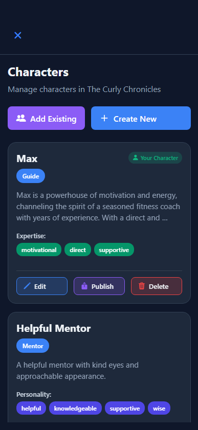 Character Management